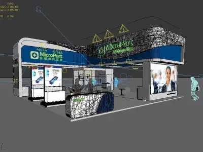Exhibition - Area - 12X12-3DMAX2012-05 3D model