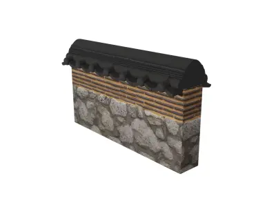 Korean Village 3D Model Pack Low-poly 3D model