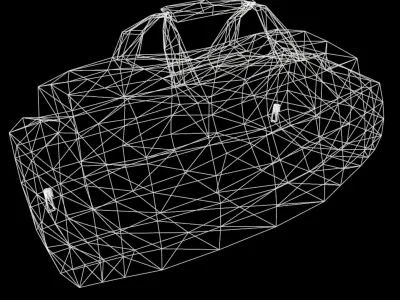 Sport bag Low-poly 3D model buy
