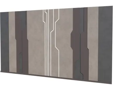 Interior Wall Design 3D Model Low-poly 3D model