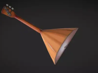 Balalaica 3d model Low-poly 3D model