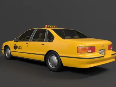 TAXI US CITY 3D model