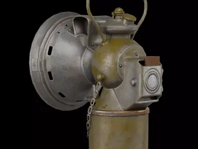 Antique Oil Lamp Pack Vintage Lanterns Game Ready PBR 3D Models Low-poly 3D model