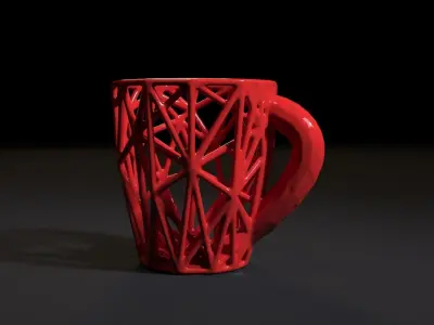 Cup voronoi 3D print model