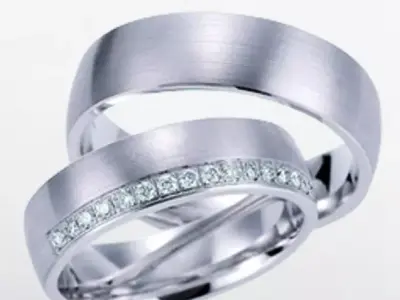Wedding rings 111 3D print model