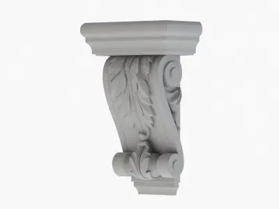 Scroll Corbel 57 - 3D Printable 3D model