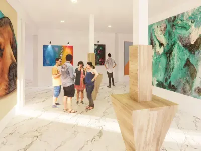 architectural interior sketchup modeling 3D model