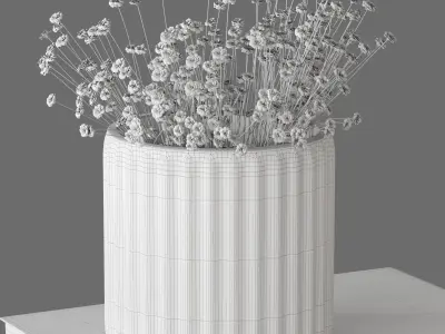 Decor Gypsophila Set 25 3D model