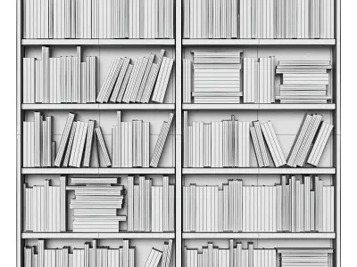 Classic Books Low-poly 3D model