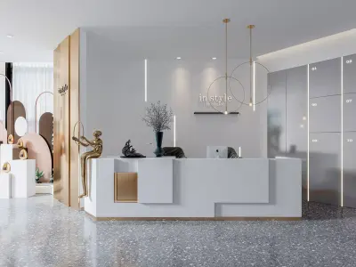 Modern Hair salon 3D model