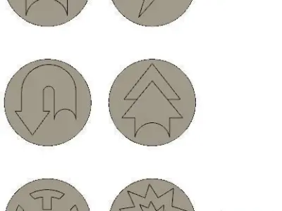 Sci Fi Tokens Free 3D print model