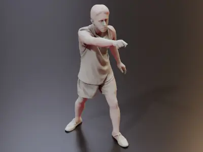 Realistic Soccer Players 3D - Detailed and Render-Ready 3D model