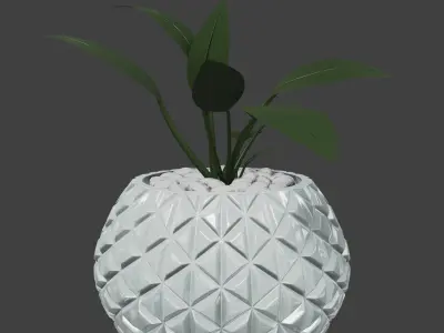 Abstract Planters Triangle Flowerpot Pot 3D print model