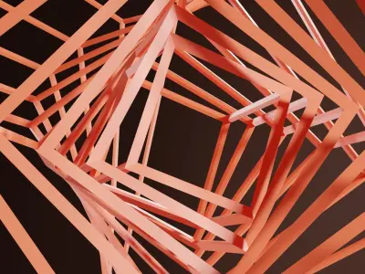 Wire Cube 3D model