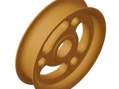 Plastic Toddler Tricycle Wheel Rim 3D model