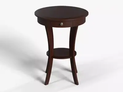 Sasha Accent Table lacquered Low-poly 3D model