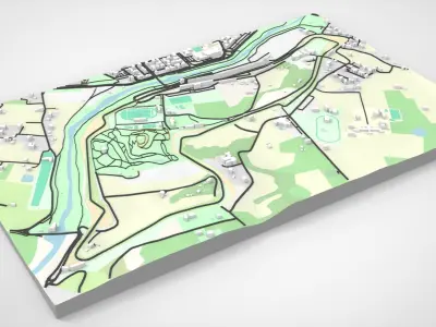 The Autodromo Enzo e Dino Ferrari Imola Italy 3D model