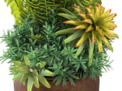 Container garden Flower composition in classic vase Patio  3D model