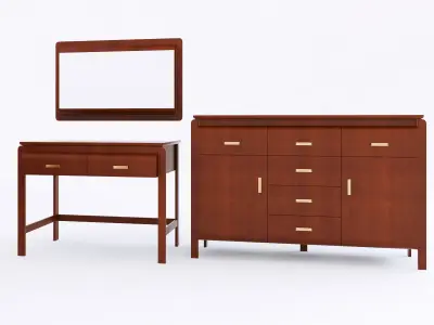 bogatti lolita bedroom set 3D model