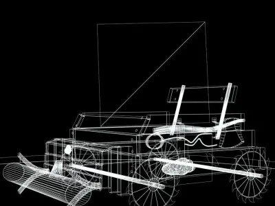 Wacky Races 3D Model Car 10 3D model