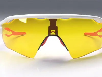 Oakley Radar EV Path sunglasses Low-poly 3D model