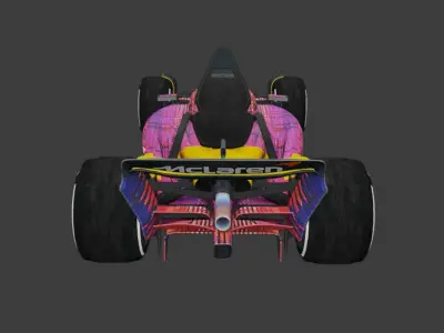 McLaren Formula 1 Team Race Car Digital pubg Low-poly 3D model