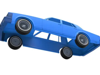 Shell Cadillac Seville 1979 4 doors Scale 1 to 25 3D print model