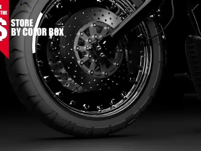BEST HEAVY MOTOR BIKE 3D model