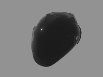 Motorcycle helmet 3D model by edplus