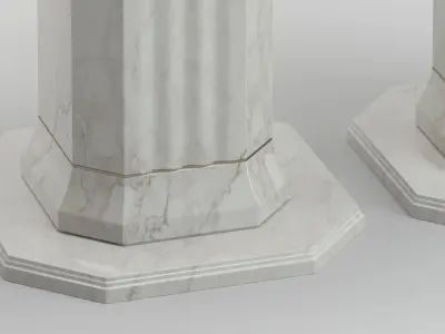 Sculpture 54 Pedestals 3D model