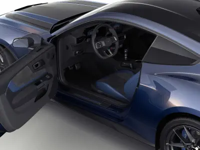 Mustang 2024 Dark Horse  3D model