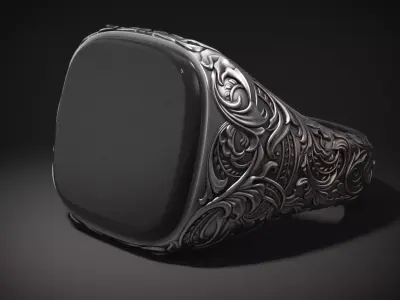 Floral Ring 3 3D print model