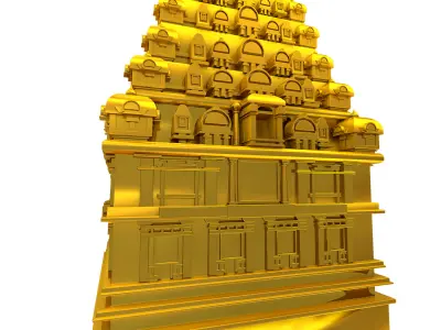 3D Temple 3D model