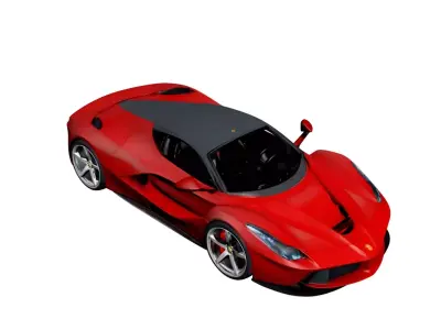 Ferrari LaFerrari Hybrid Hypercar with Advanced Aerodynamics 3D model
