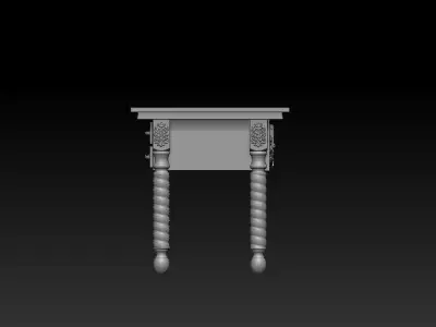 CLASSIC DESK  3D print model