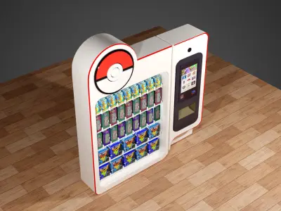 Pokemon Vending Machine Low-poly 3D model