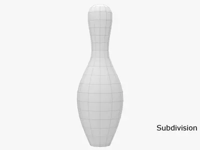 Bowling Pin 3D model 2