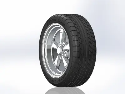 Custom wheels Am Racing VF542 Eliminator 18inch for scale model 3D print model