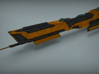 Scifi Space Starterkit Lowpoly  Free low-poly 3D model