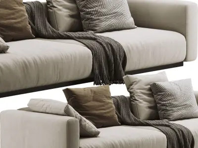 Flexform Lario Sofa 3 seats 3D model