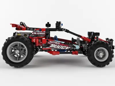 Lego Technic Buggy 3D model
