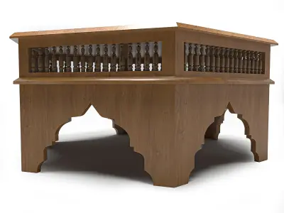 Islamic Mashrabiya Table 3D model