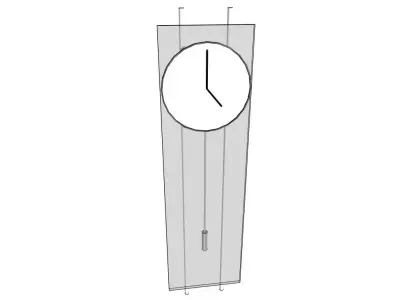 Minimalist Wall Clock Design - 3D Model 3D model