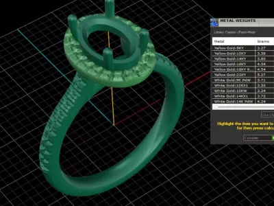 ring woman  3D print model 156
