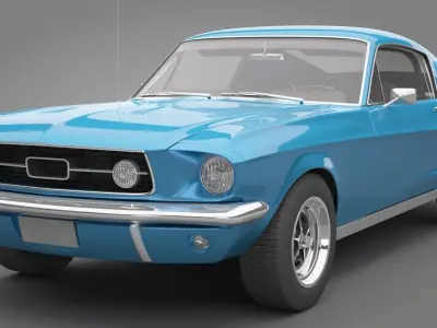Generic Old Car 02 3D model purchase