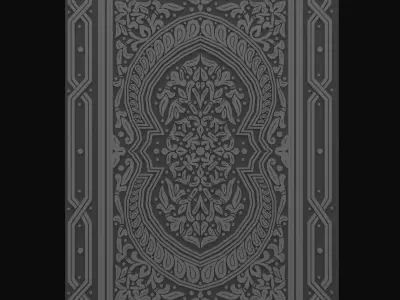 Arabic decorative element Low-poly 3D model
