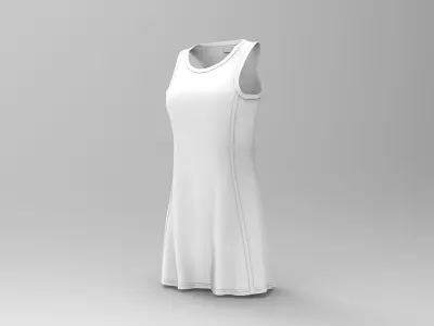 Women Sport Dress - Marvelous Designer 3D model