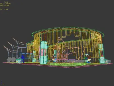 Exhibition - Area - 15X24-3DMAX2009-01 3D model