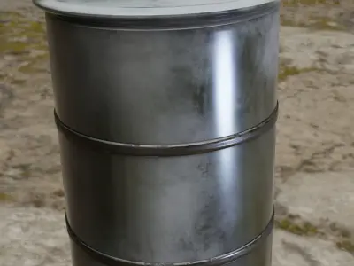 Oil Barrel Low-poly 3D model Low-poly 3D model