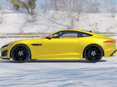 Jaguar F-Type R 2021  3D model